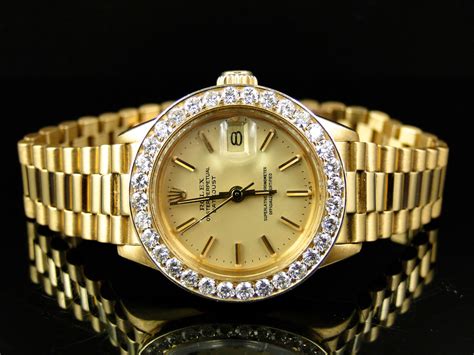 gold rolex women's watch|18k gold rolex women's watch.